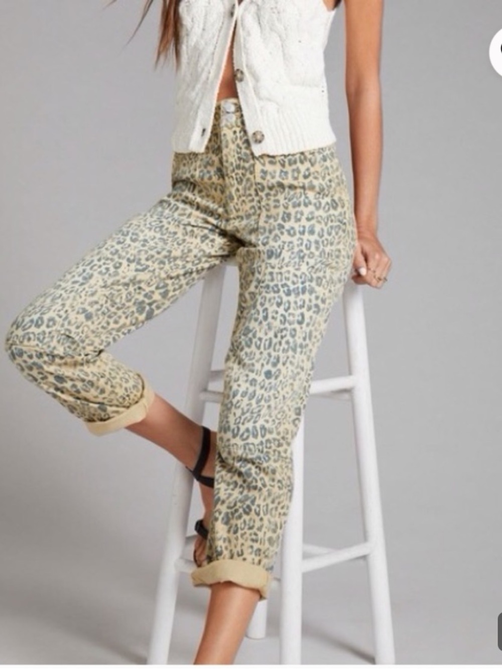 Pilcro cheetah pants size 30